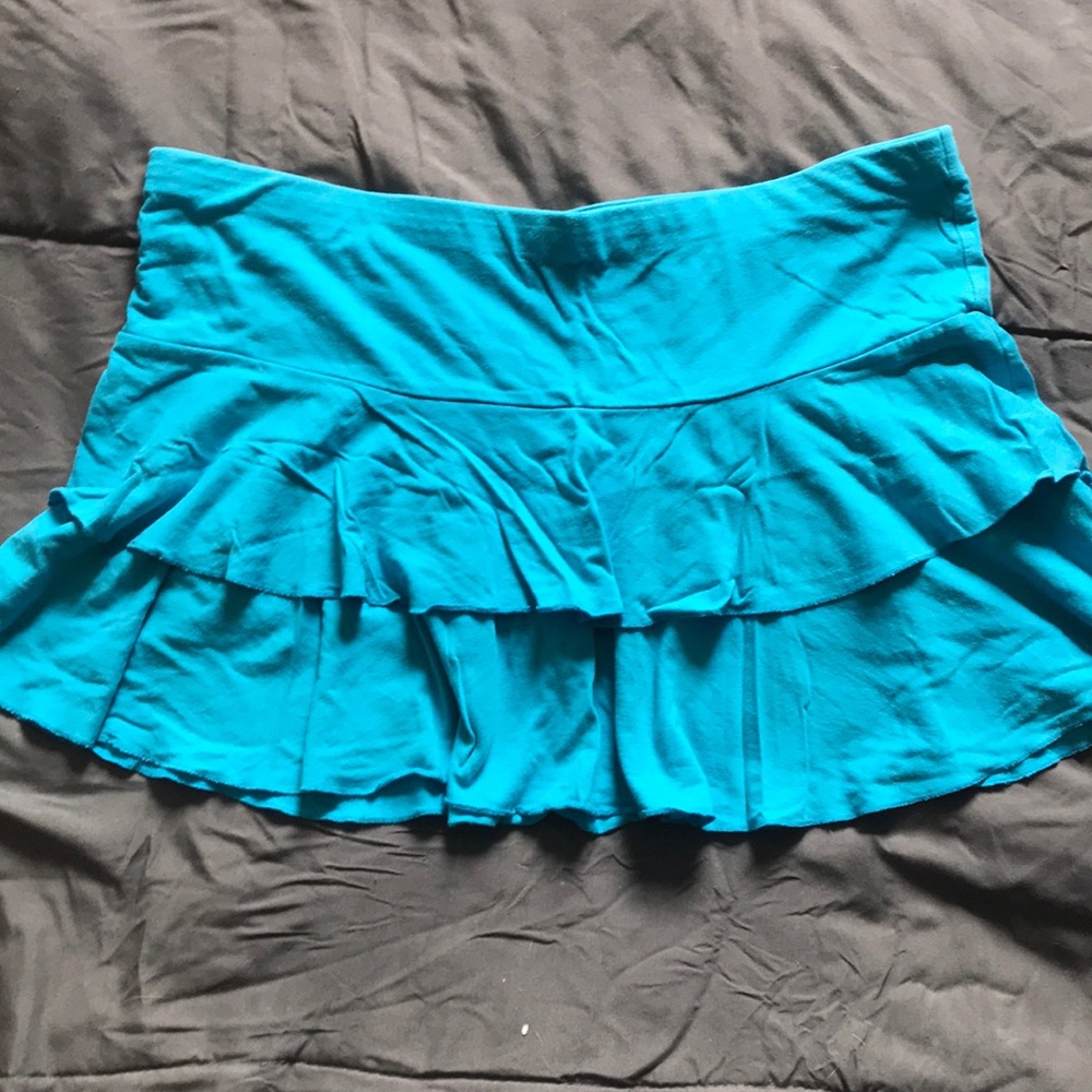 2 cotton ruffle express skirts.